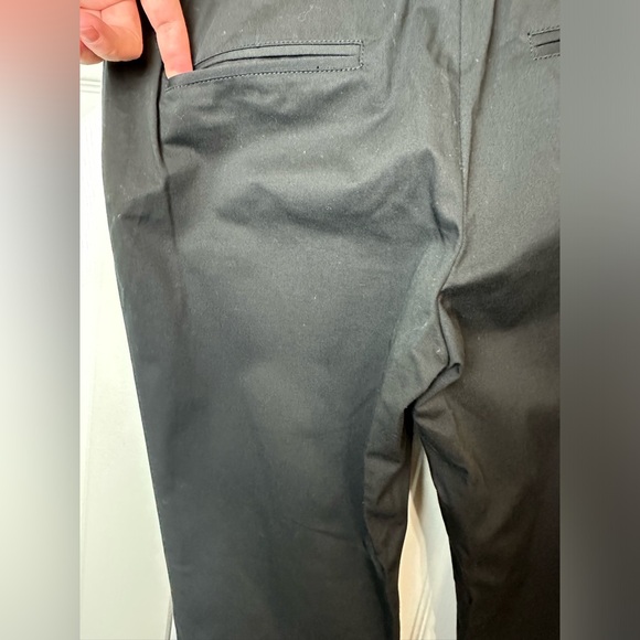 ETCETERA Black Pants Trousers Cotton Blend Flat Front Pockets Workwear Straight - Picture 5 of 8